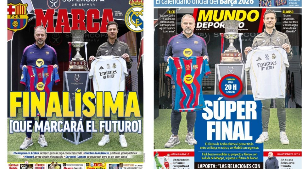 Portadas de la prensa deportiva del 11-01-26