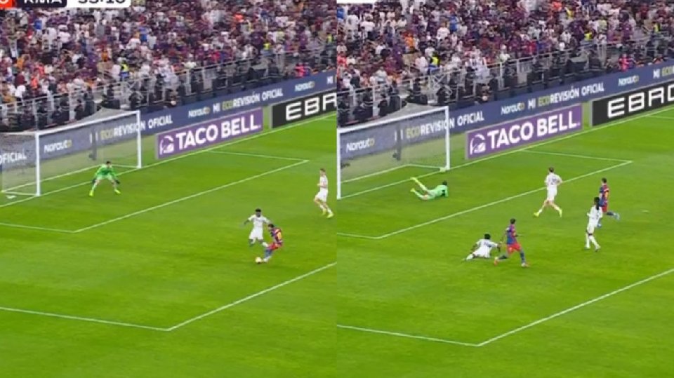 Raphinha se redimió de su error y abrió la final en el 36'