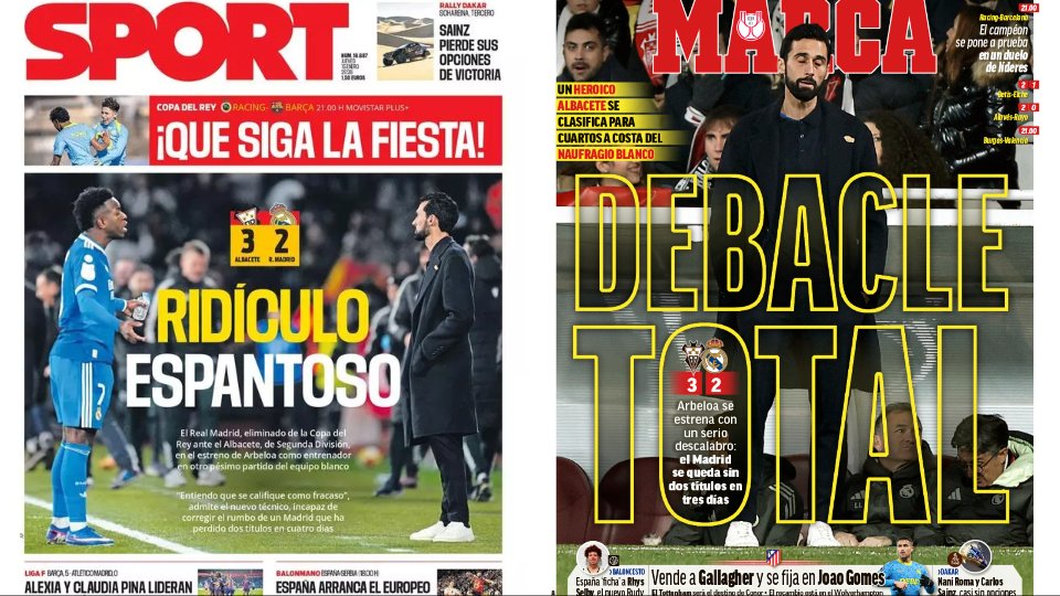 Portadas de la prensa deportiva del 15-01-26